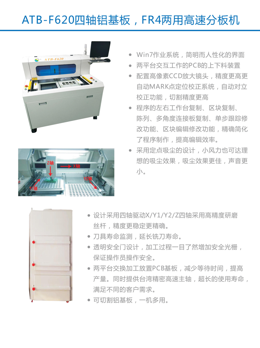 ATB-F620四轴铝基板高速分板机